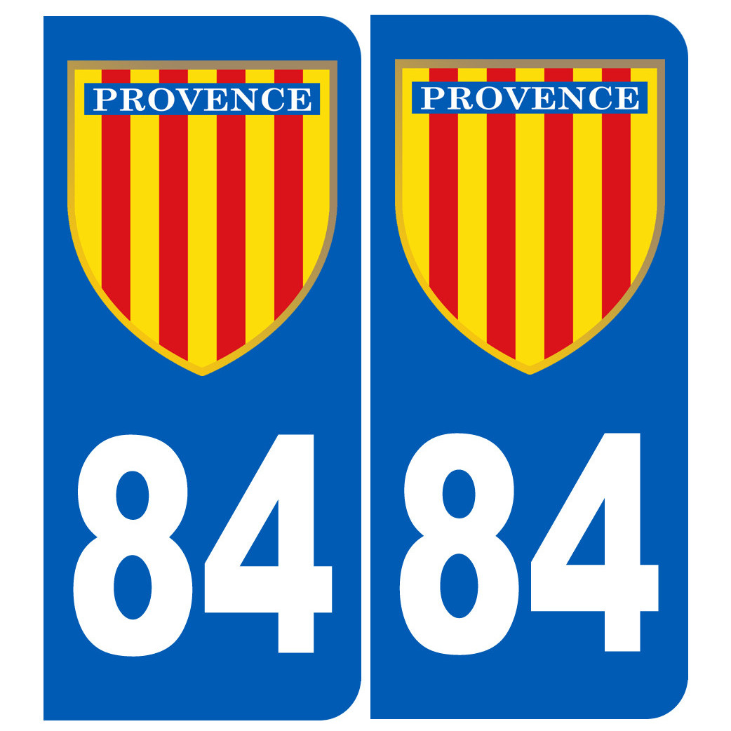 Immatriculation Provence 84 Vaucluse - Sticker/autocollant
