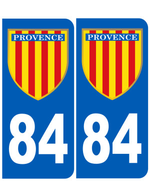Immatriculation Provence 84 Vaucluse - Sticker/autocollant