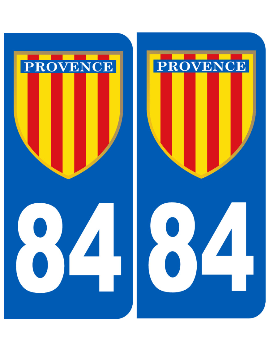 Immatriculation Provence 84 Vaucluse - Sticker/autocollant