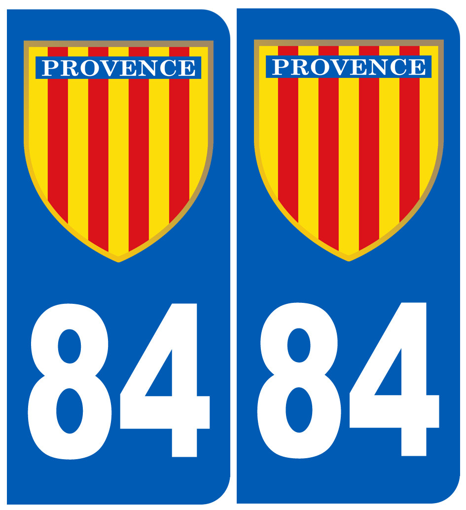 Immatriculation Provence 84 Vaucluse - Sticker/autocollant
