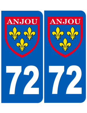 Immatriculation Anjou 53 Mayenne - Sticker/autocollant