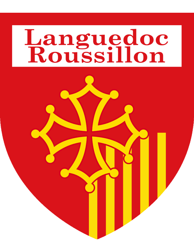 Languedoc-Roussillon - 10x8.5cm - Sticker/autocollant Languedoc-Roussillon - 10x8.5cm - Sticker/autocollant