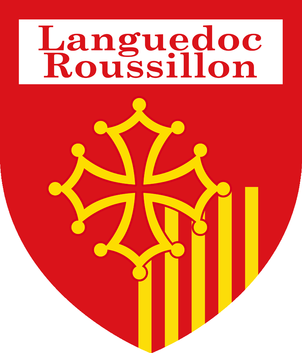 Languedoc-Roussillon - 5x4.2cm - Sticker/autocollant