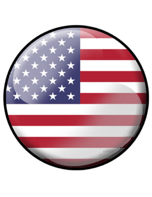 Drapeau Américain - 5x5cm - Sticker/autocollant