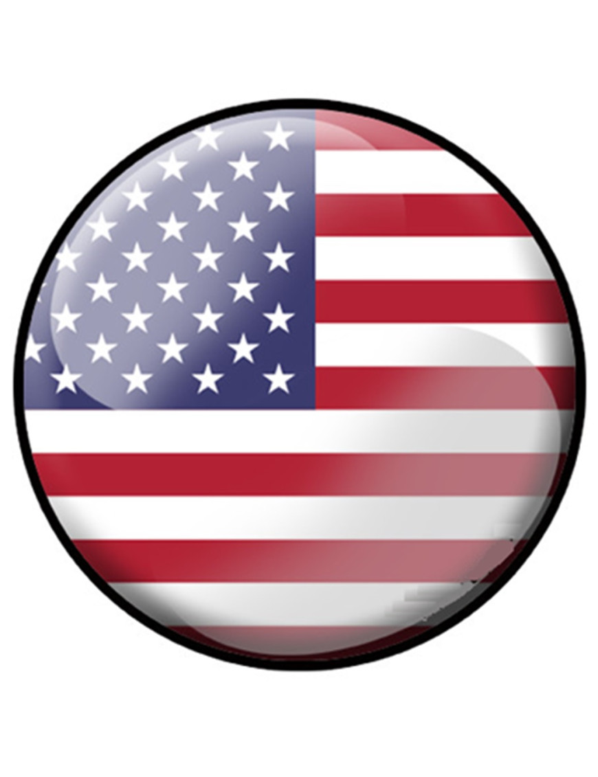 Drapeau Américain - 5x5cm - Sticker/autocollant