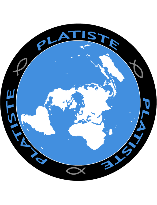 La terre plate - 20x20cm - Sticker/autocollant La terre plate - 20x20cm - Sticker/autocollant