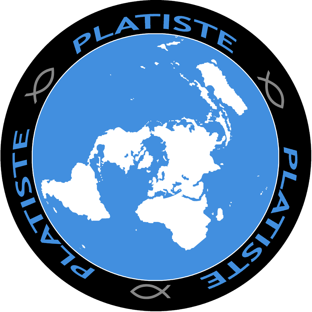 La terre plate - 20x20cm - Sticker/autocollant