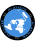 La terre plate - 15x15cm - Sticker/autocollant