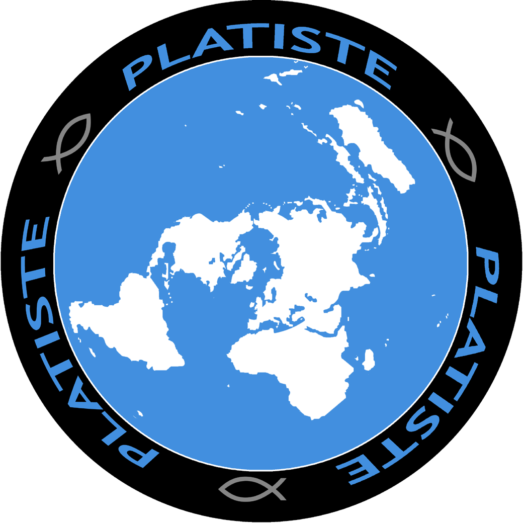 La terre plate - 10x10cm - Sticker/autocollant