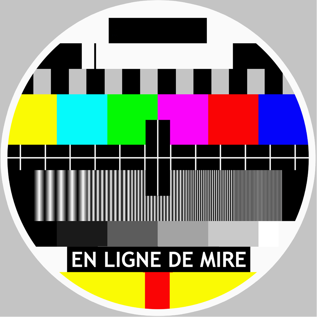 EN LIGNE DE MIRE - 10x10cm - Sticker/autocollant