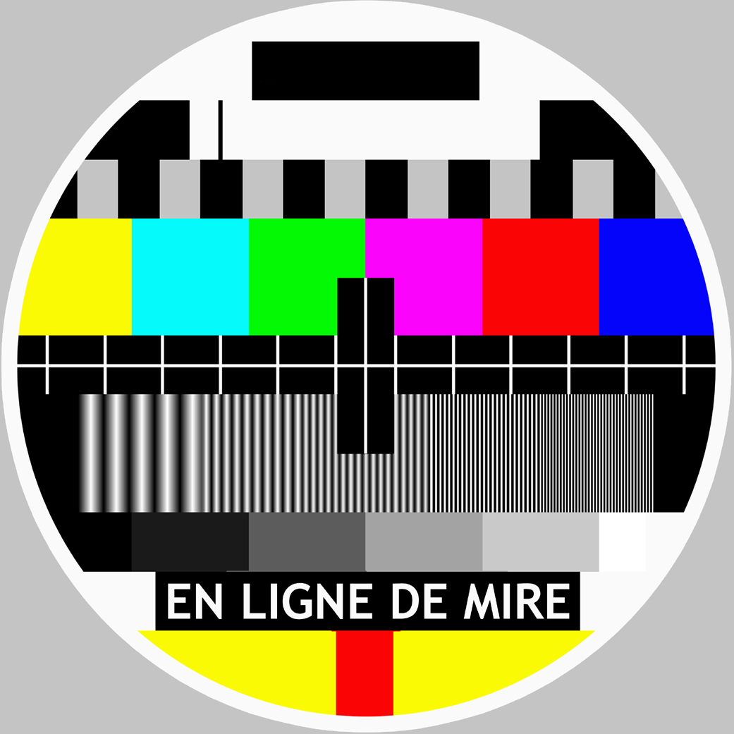 EN LIGNE DE MIRE - 5x5cm - Sticker/autocollant