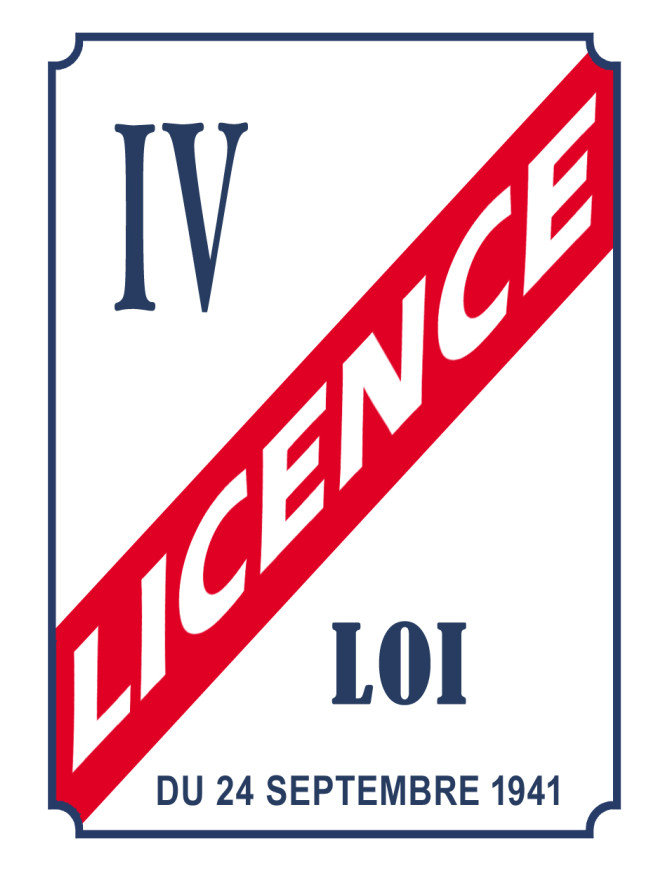 LICENCE IV - 21x15cm - Sticker/autocollant LICENCE IV - 21x15cm - Sticker/autocollant