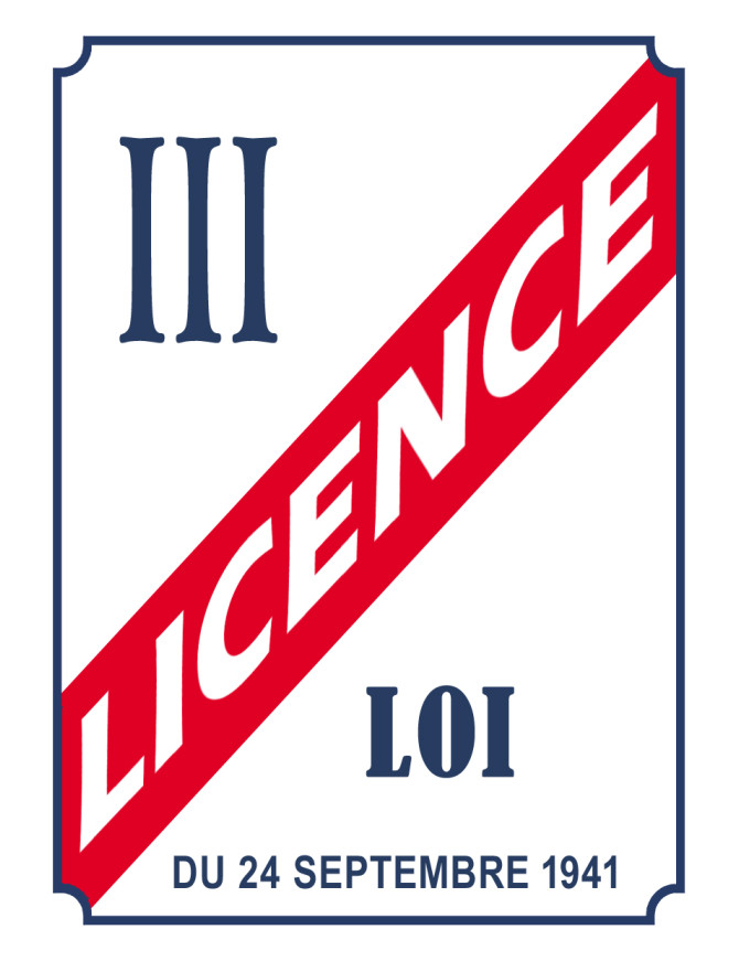 LICENCE III - 21x15cm - Sticker/autocollant LICENCE III - 21x15cm - Sticker/autocollant
