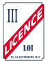 LICENCE III - 21x15cm - Sticker/autocollant