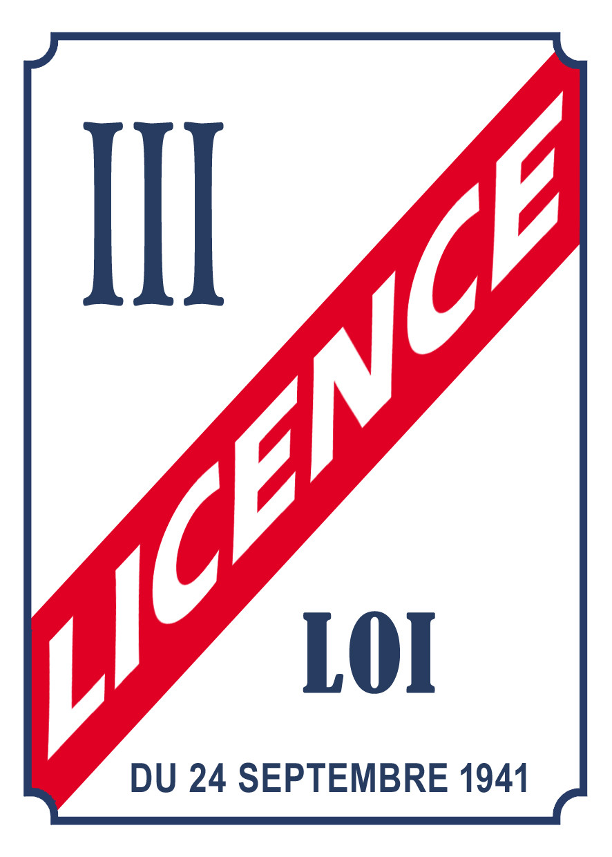 LICENCE III - 21x15cm - Sticker/autocollant