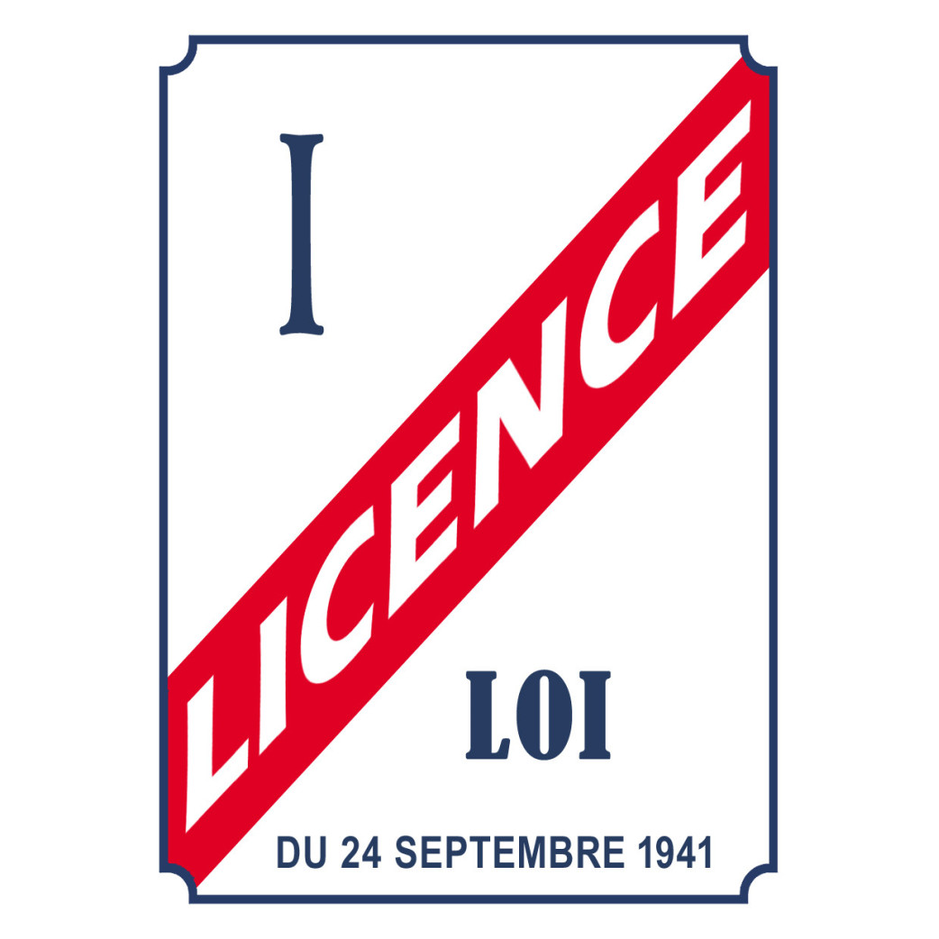 LICENCE I - 21x15cm - Sticker/autocollant