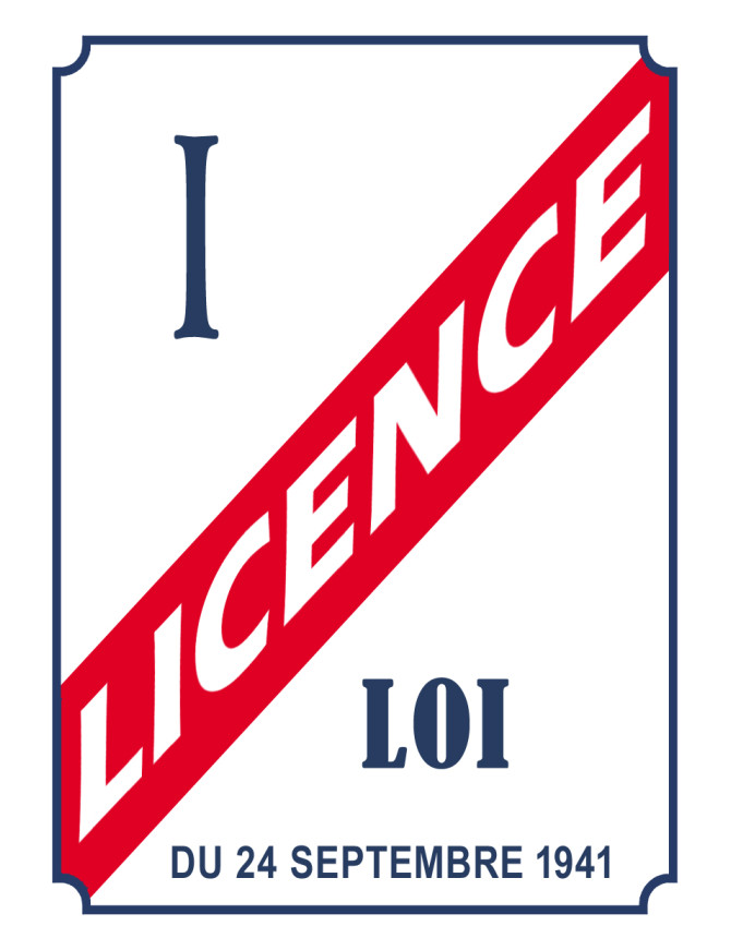 LICENCE I - 21x15cm - Sticker/autocollant LICENCE I - 21x15cm - Sticker/autocollant