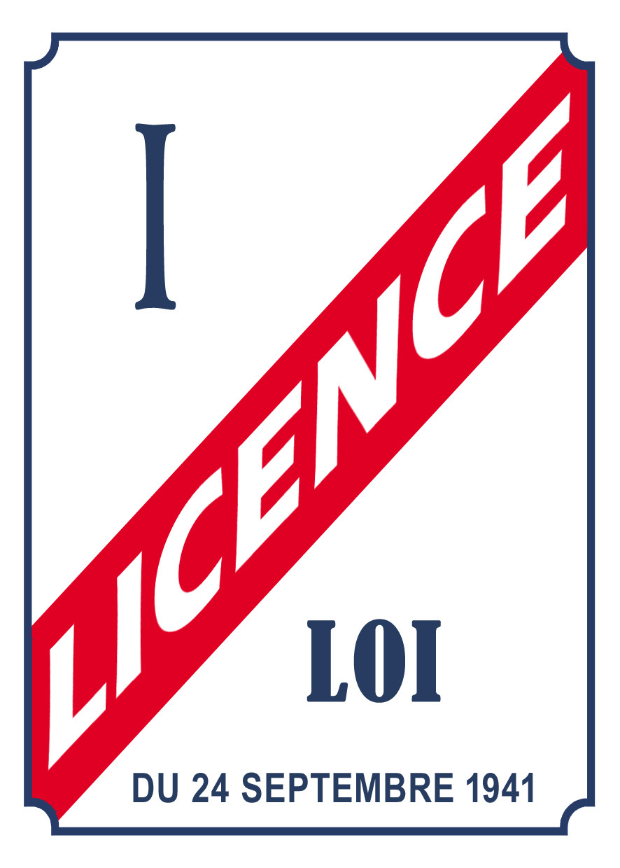 LICENCE I - 21x15cm - Sticker/autocollant