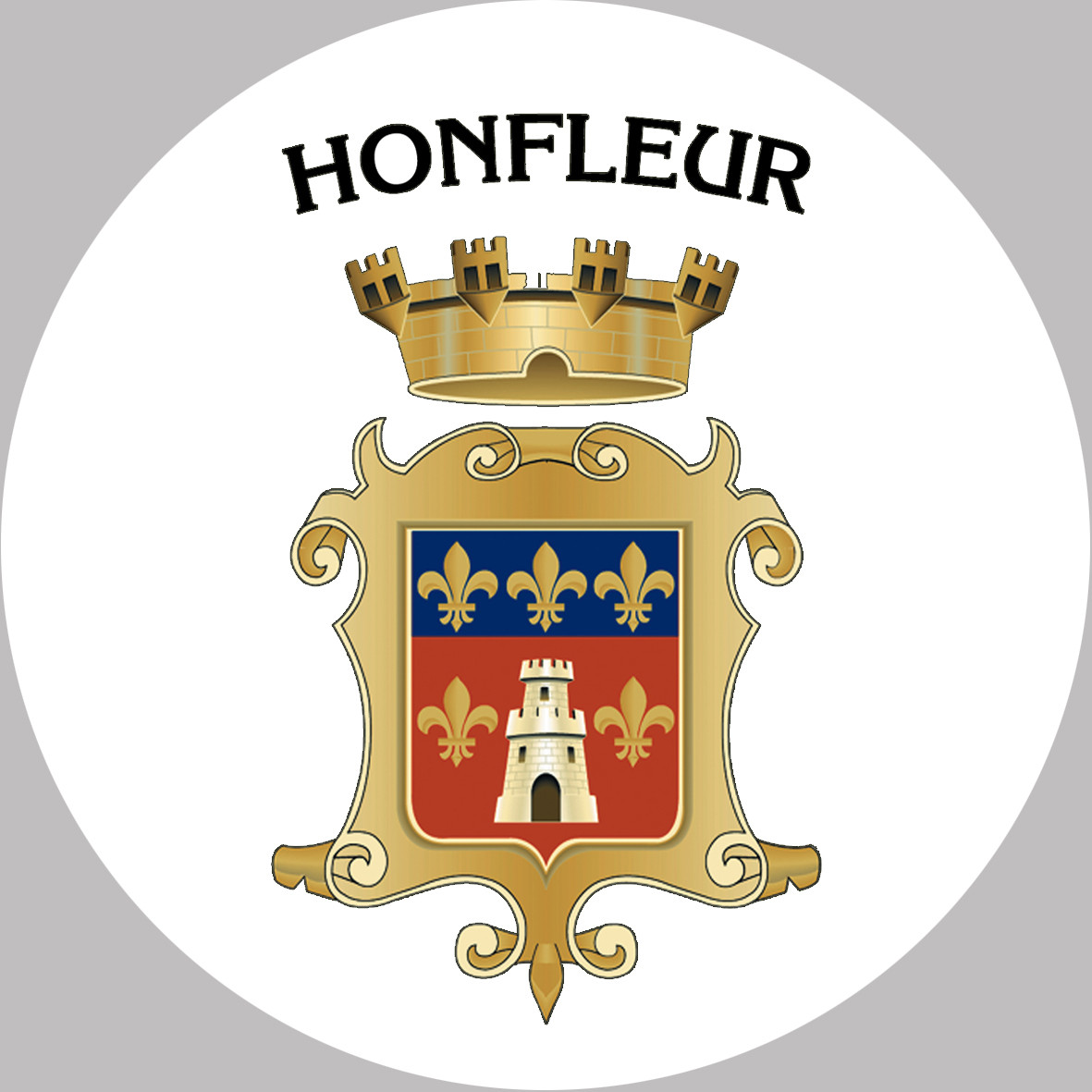 Honfleur (5cm) - Sticker/autocollant