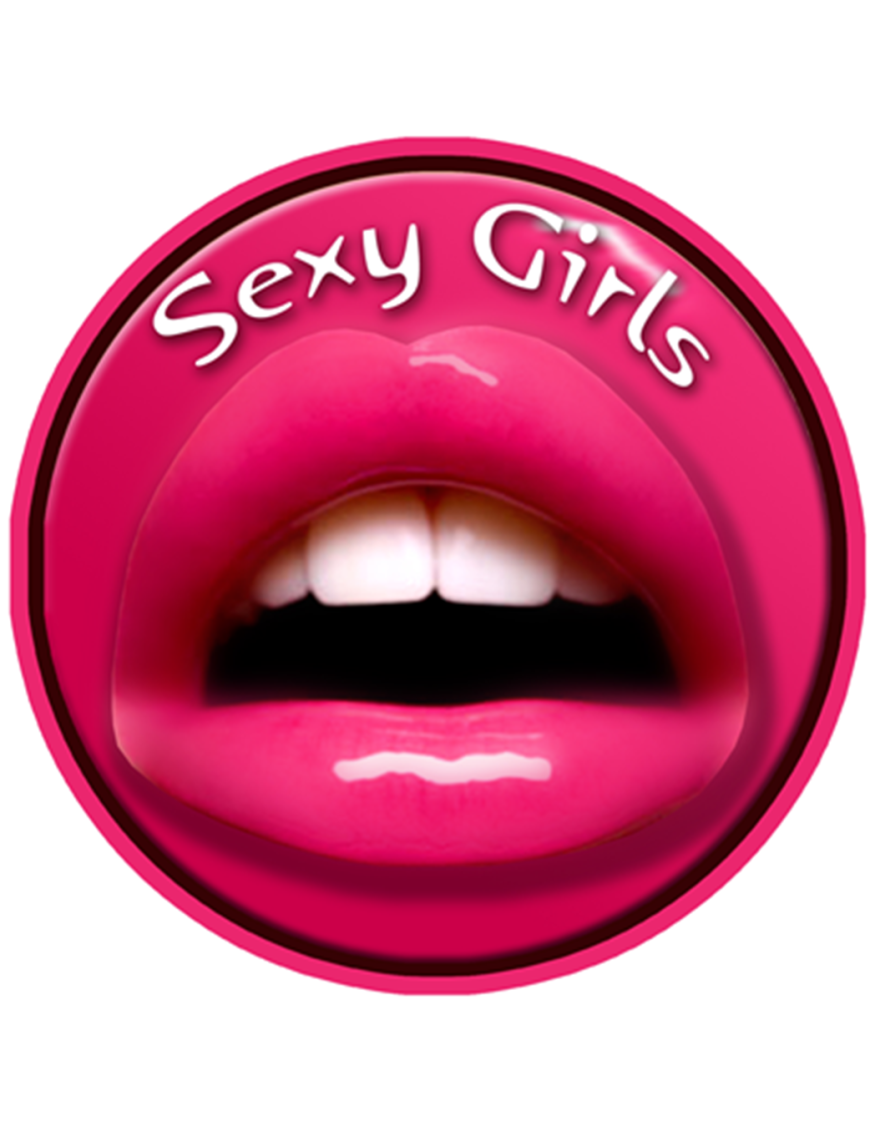 sexy girl (10x10cm) - Sticker/autocollant