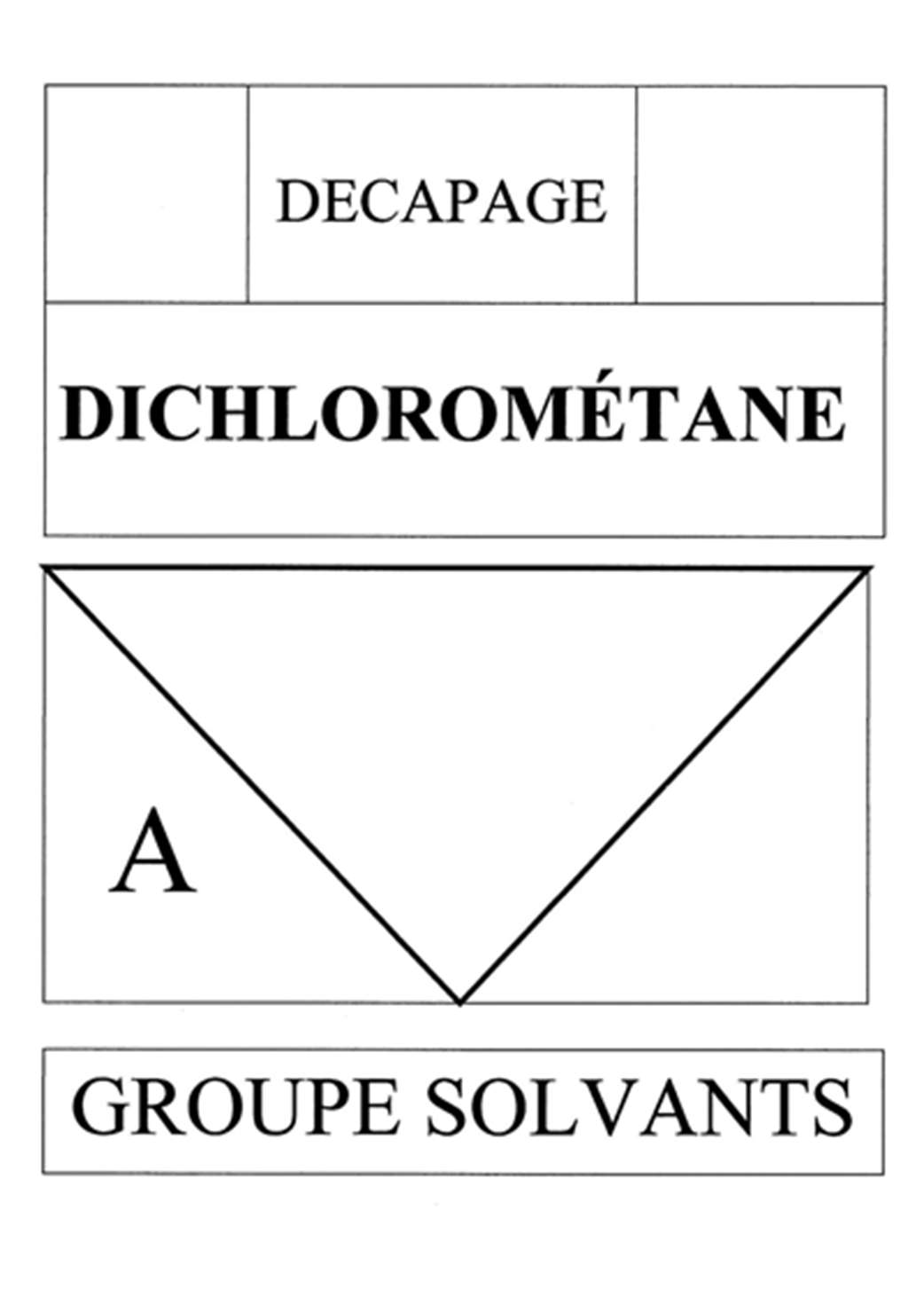 Dichlorometane A (14,5x21cm) - sticker / autocollant
