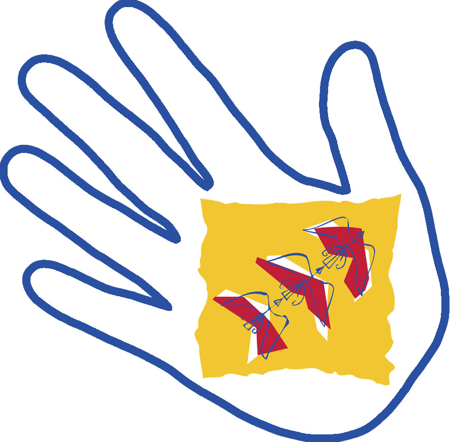 Main Lorraine (17x17cm) - Sticker/autocollant