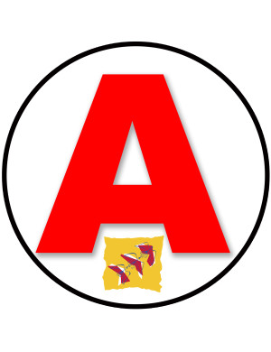 A Lorraine - 15cm - Sticker/autocollant