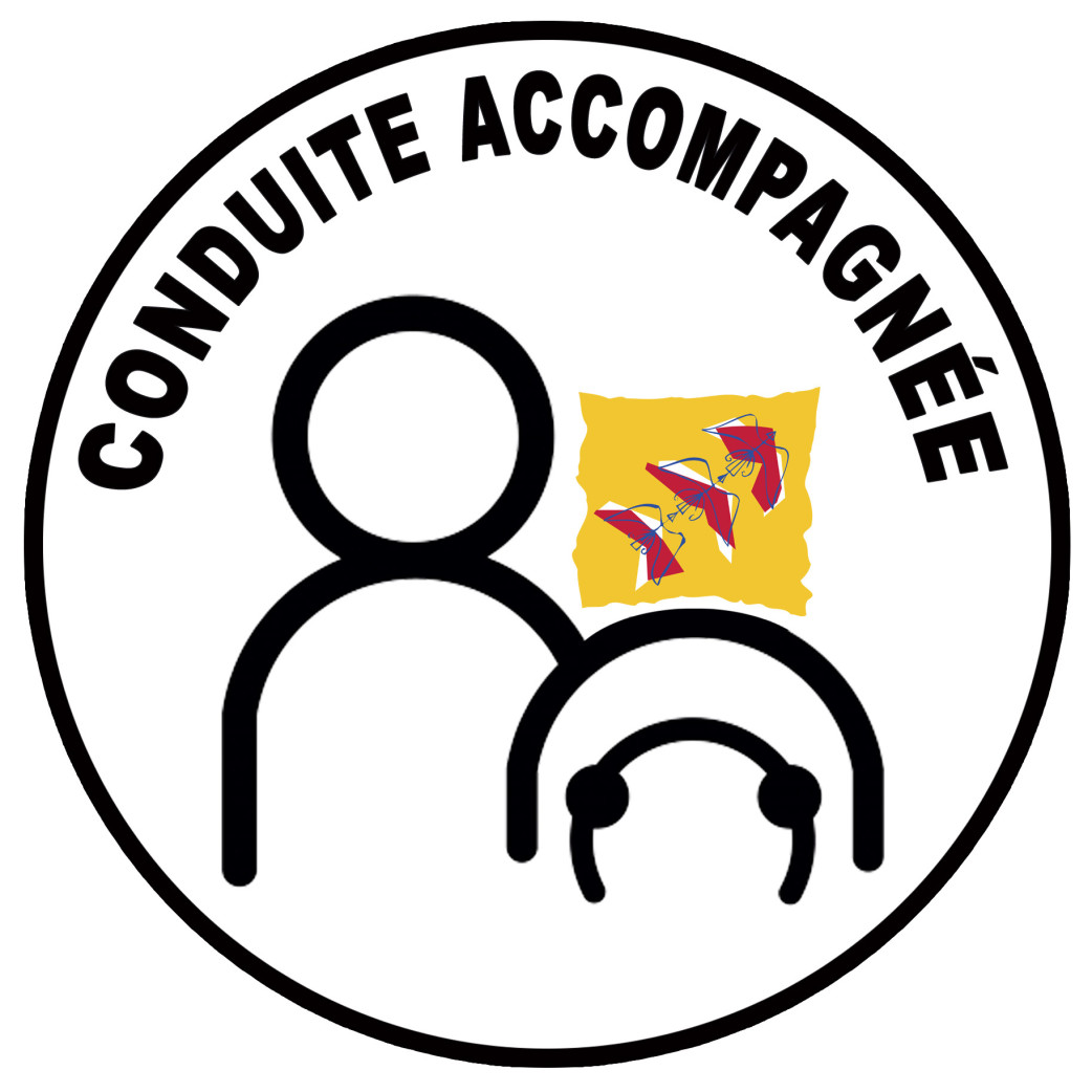 Conduite accompagnée Lorraine (15cm) - Sticker/autocollant