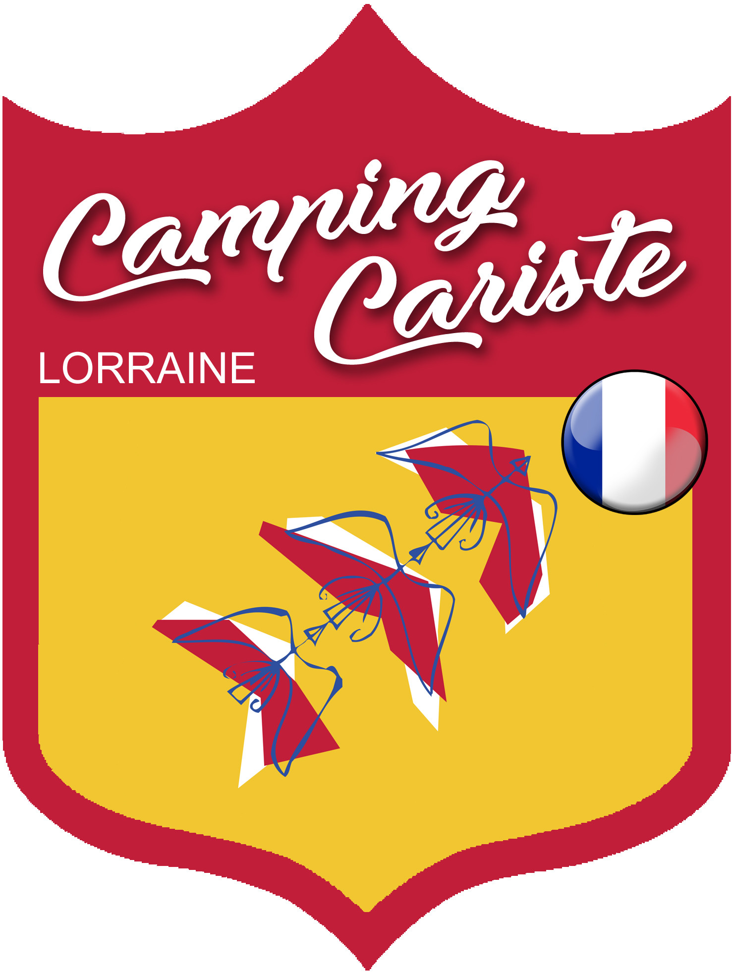 Campingcariste Lorraine - 15x11.2cm - Sticker/autocollant