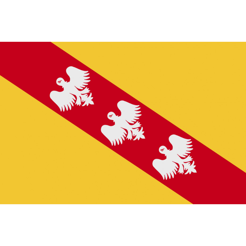 Drapeau Lorraine - 20x13cm - Sticker/autocollant