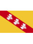 Drapeau Lorraine - 15x10cm - Sticker/autocollant