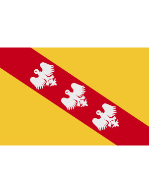 Drapeau Lorraine - 10x6.5cm - Sticker/autocollant