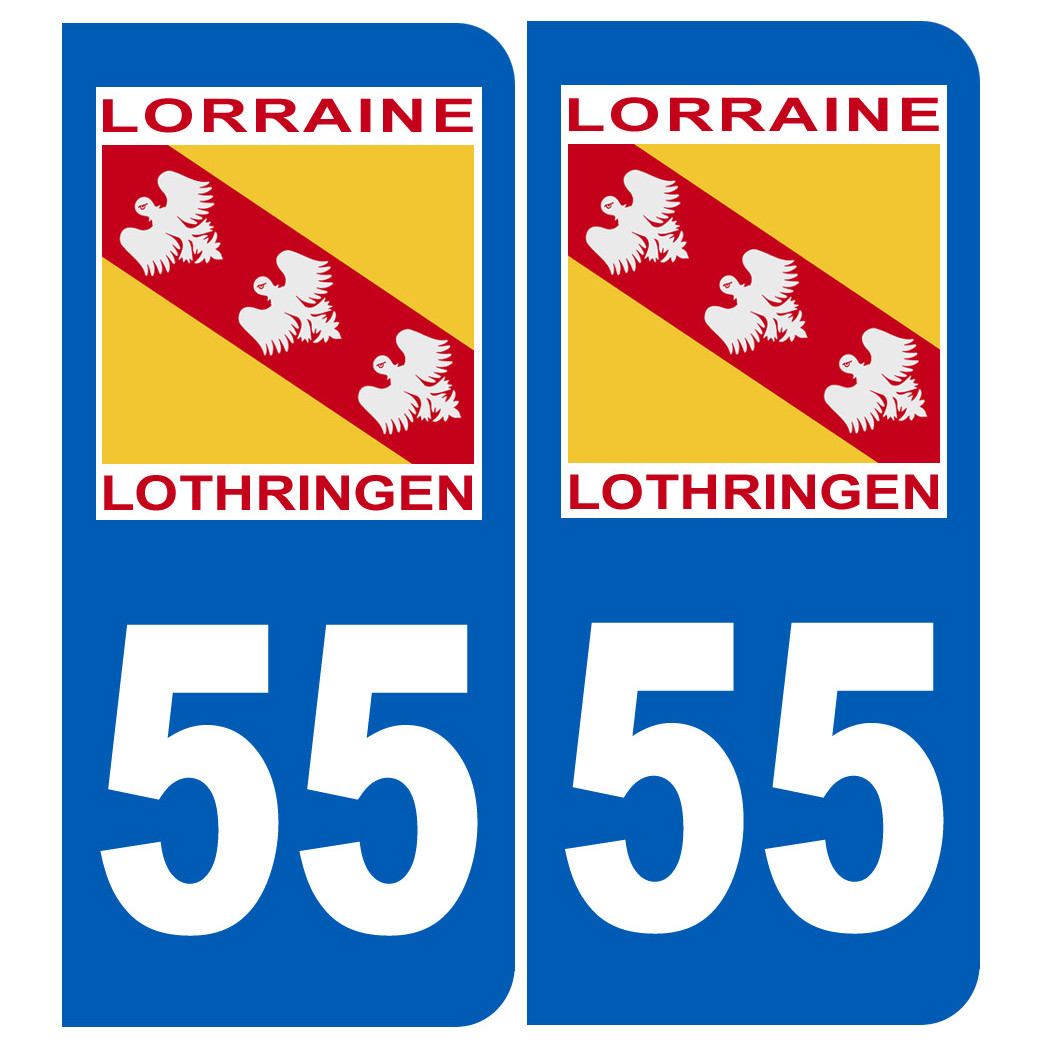 immatriculation 57 Lothringen Lorraine - Sticker/autocollant