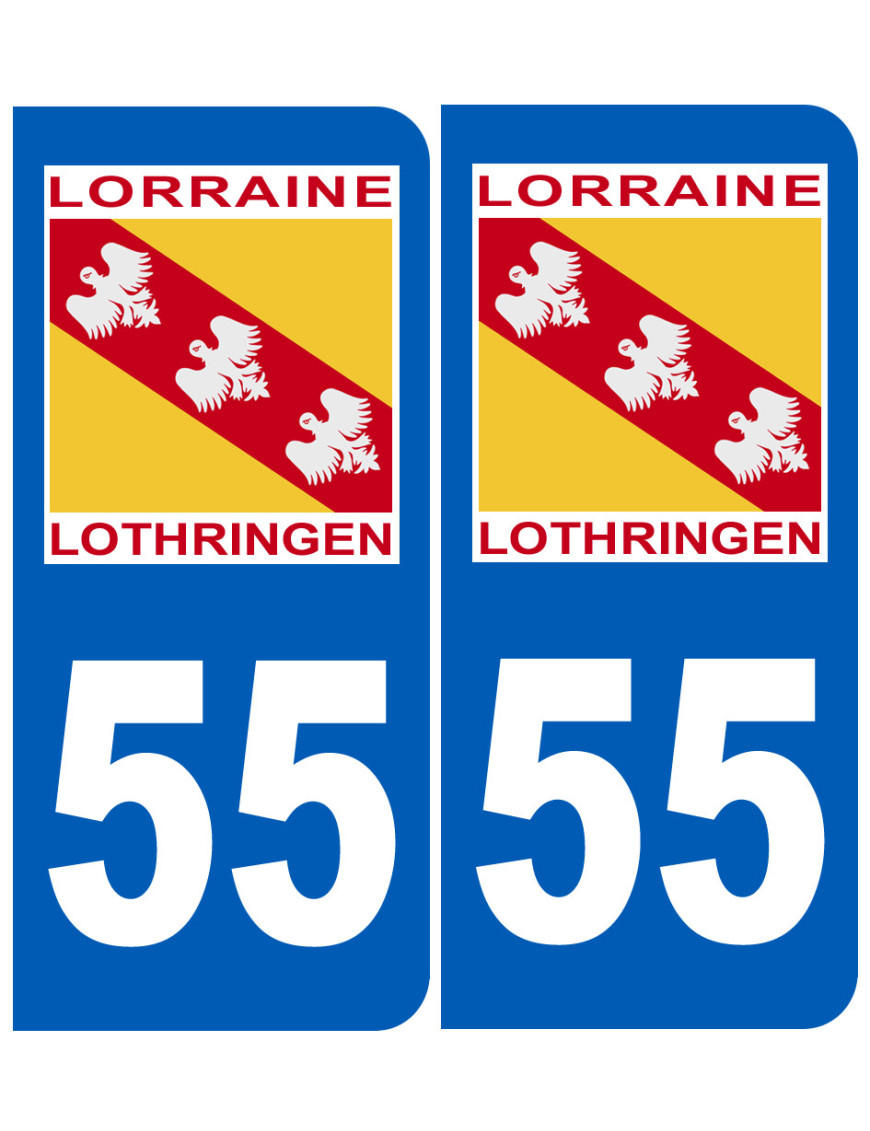 immatriculation 57 Lothringen Lorraine - Sticker/autocollant
