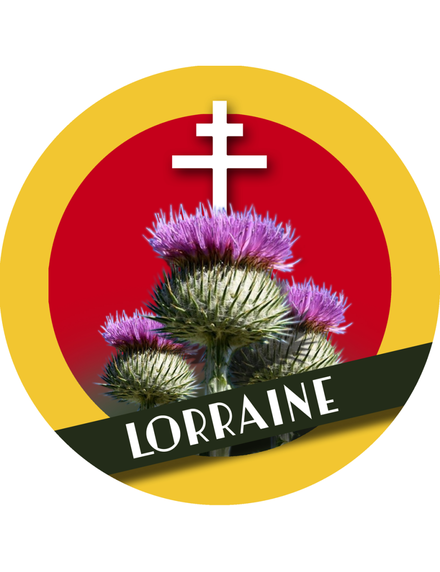 La Lorraine - 5x5cm - Sticker/autocollant
