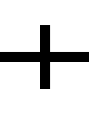 Drapeau Breton Kroaz-Du - 15x11cm - Sticker/autocollant