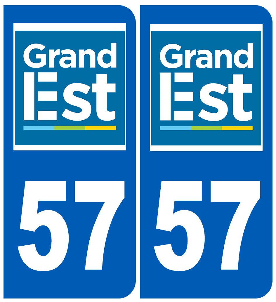 Immatriculation 57 Grand Est - Sticker/autocollant
