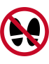 Interdit de monter ou marcher à cet endroit - 5cm - Sticker/autocollant