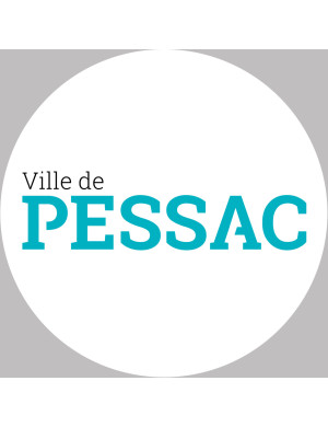 PESSAC (20x20cm) - Sticker/autocollant
