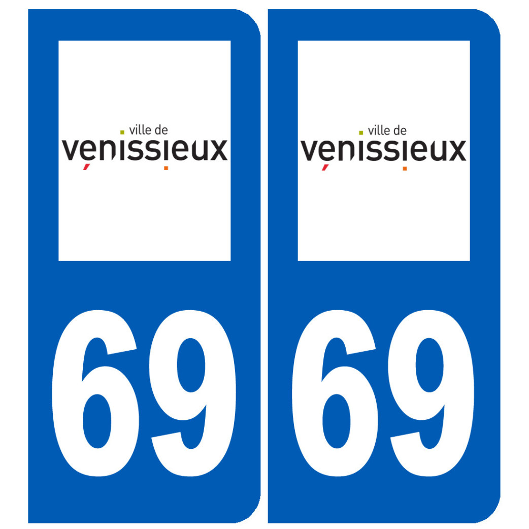 immatriculation 33 Vénissieux - Sticker/autocollant