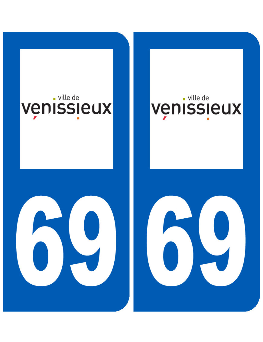 immatriculation 33 Vénissieux - Sticker/autocollant