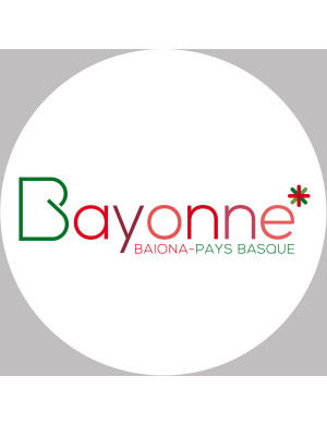 Bayonne (10x10cm) - Sticker/autocollant