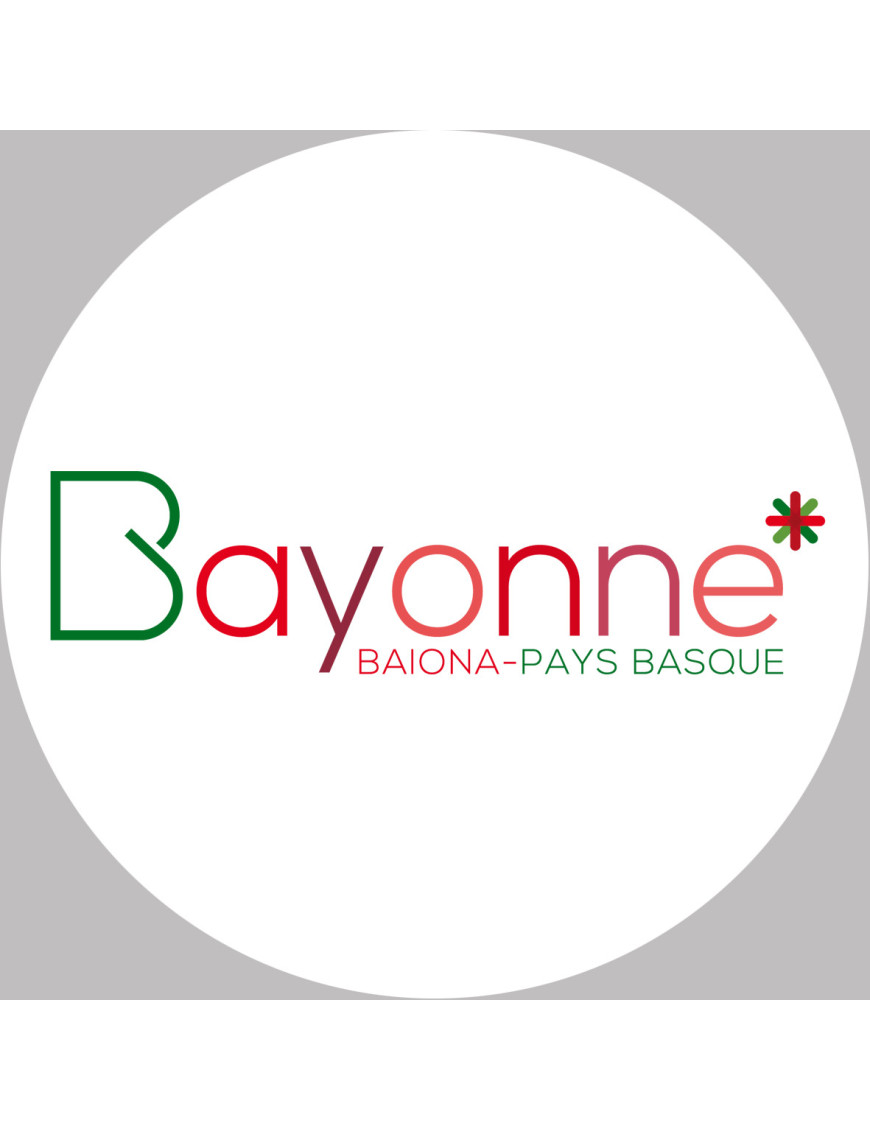 Bayonne (5x5cm) - Sticker/autocollant