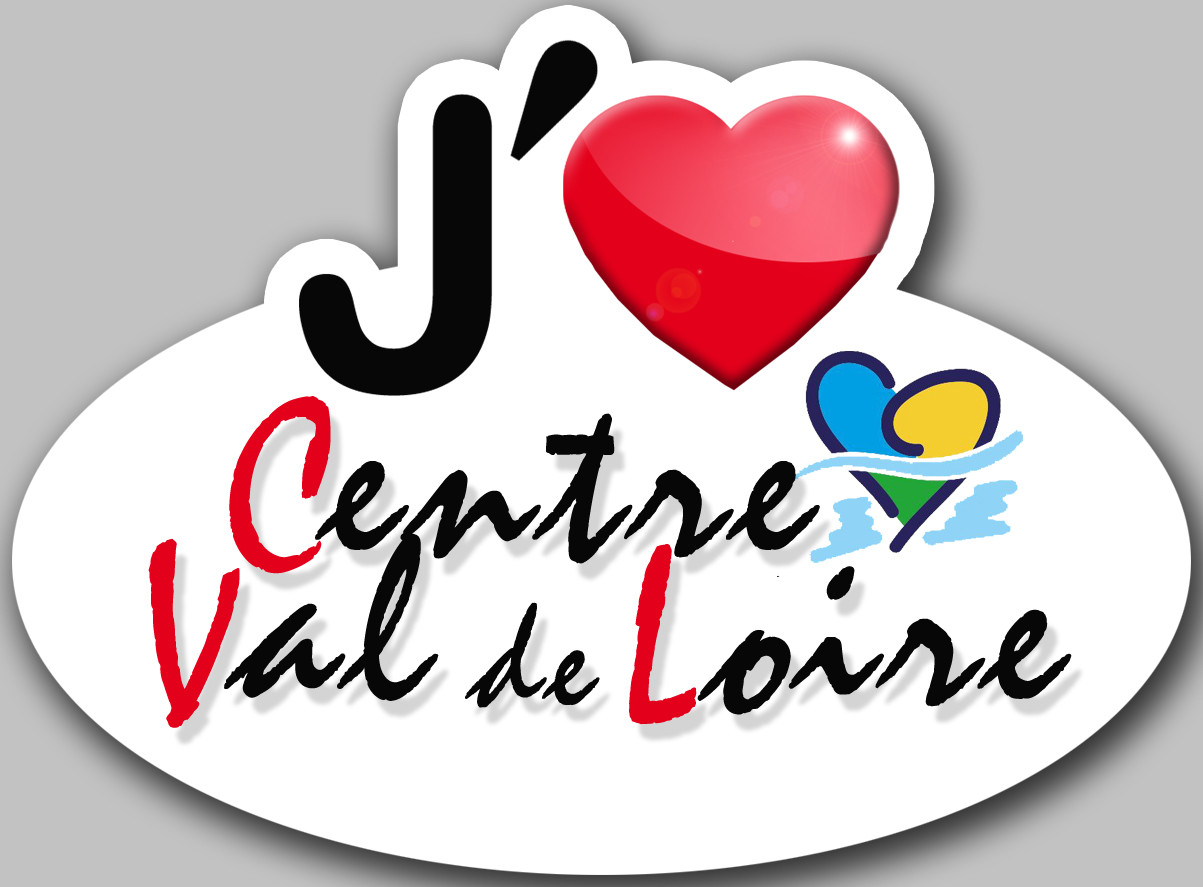 j'aime le Centre Val de Loire - 15x11cm - Sticker/autocollant