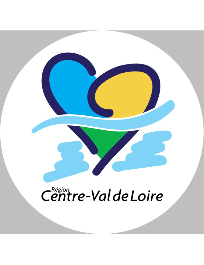 Sticker / autocollant Centre Val de Loire - 20cm Sticker / autocollant Centre Val de Loire - 20cm