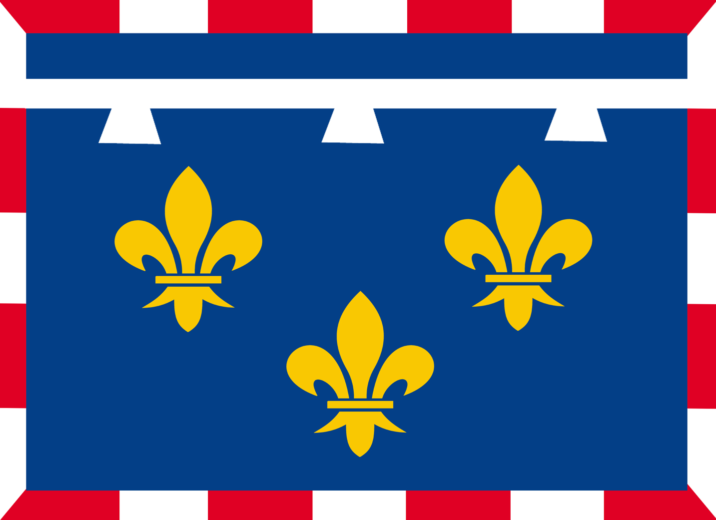 Drapeau Val de Loire - 29x21cm - Sticker/autocollant