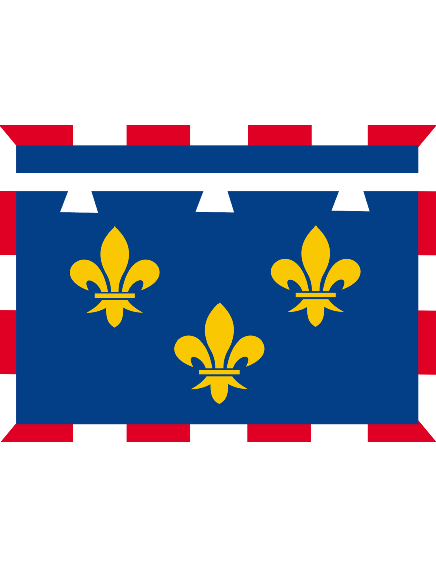 Drapeau Val de Loire - 15x11cm - Sticker/autocollant