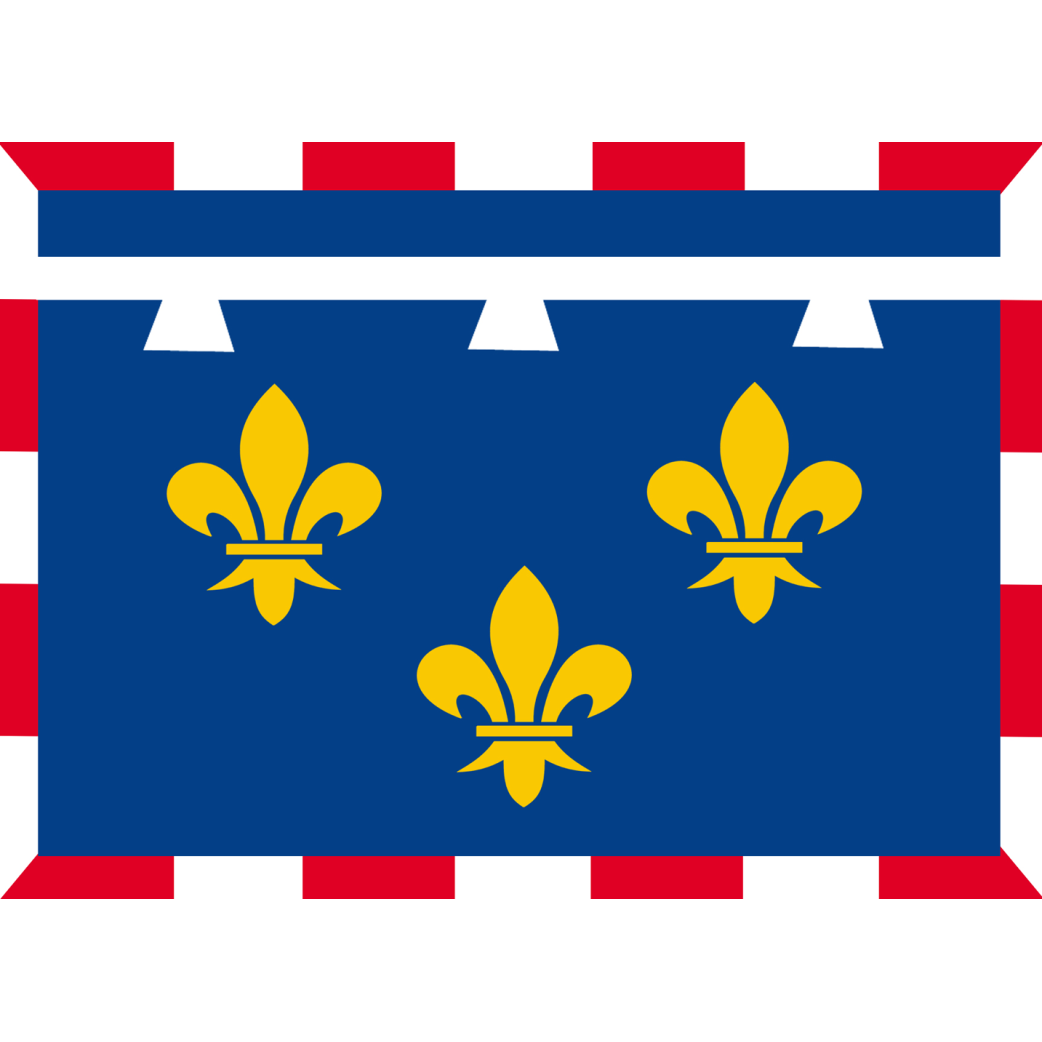 Drapeau Val de Loire - 10x7cm - Sticker/autocollant