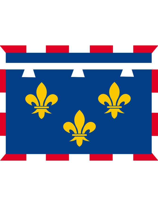 Drapeau Val de Loire - 5x3.3cm - Sticker/autocollant Drapeau Val de Loire - 5x3.3cm - Sticker/autocollant