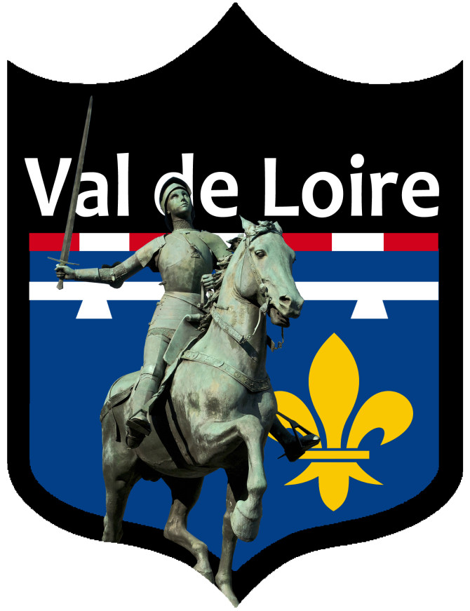 Blason Val de Loire - 20x15cm - Sticker/autocollant Blason Val de Loire - 20x15cm - Sticker/autocollant